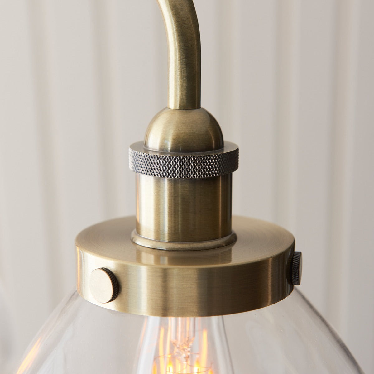 Hendon 3 Light Pendant Light - Antique Brass