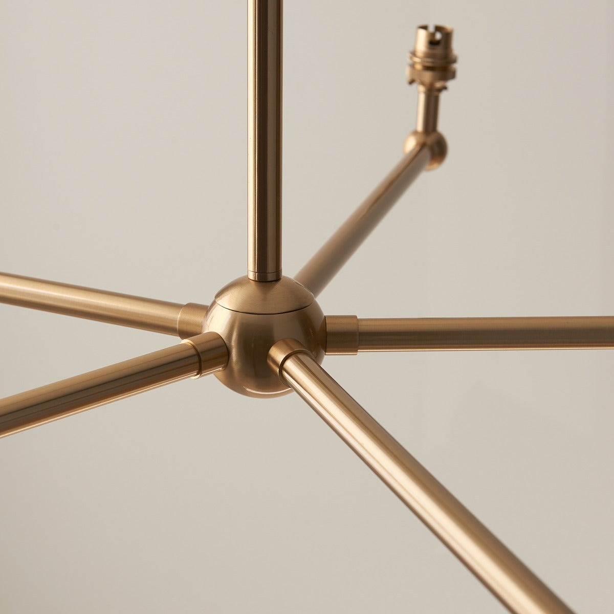 Santia 5 Light Pendant Light - Brushed Aged Brass