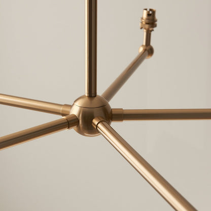 Santia 5 Light Pendant Light - Brushed Aged Brass