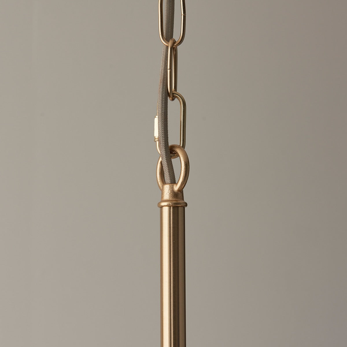 Santia 5 Light Pendant Light - Brushed Aged Brass