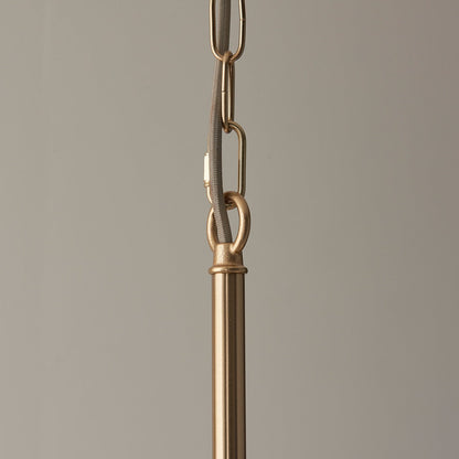 Santia 5 Light Pendant Light - Brushed Aged Brass