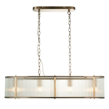 Ridgeton 4 Light Pendant Light - Antique Brass