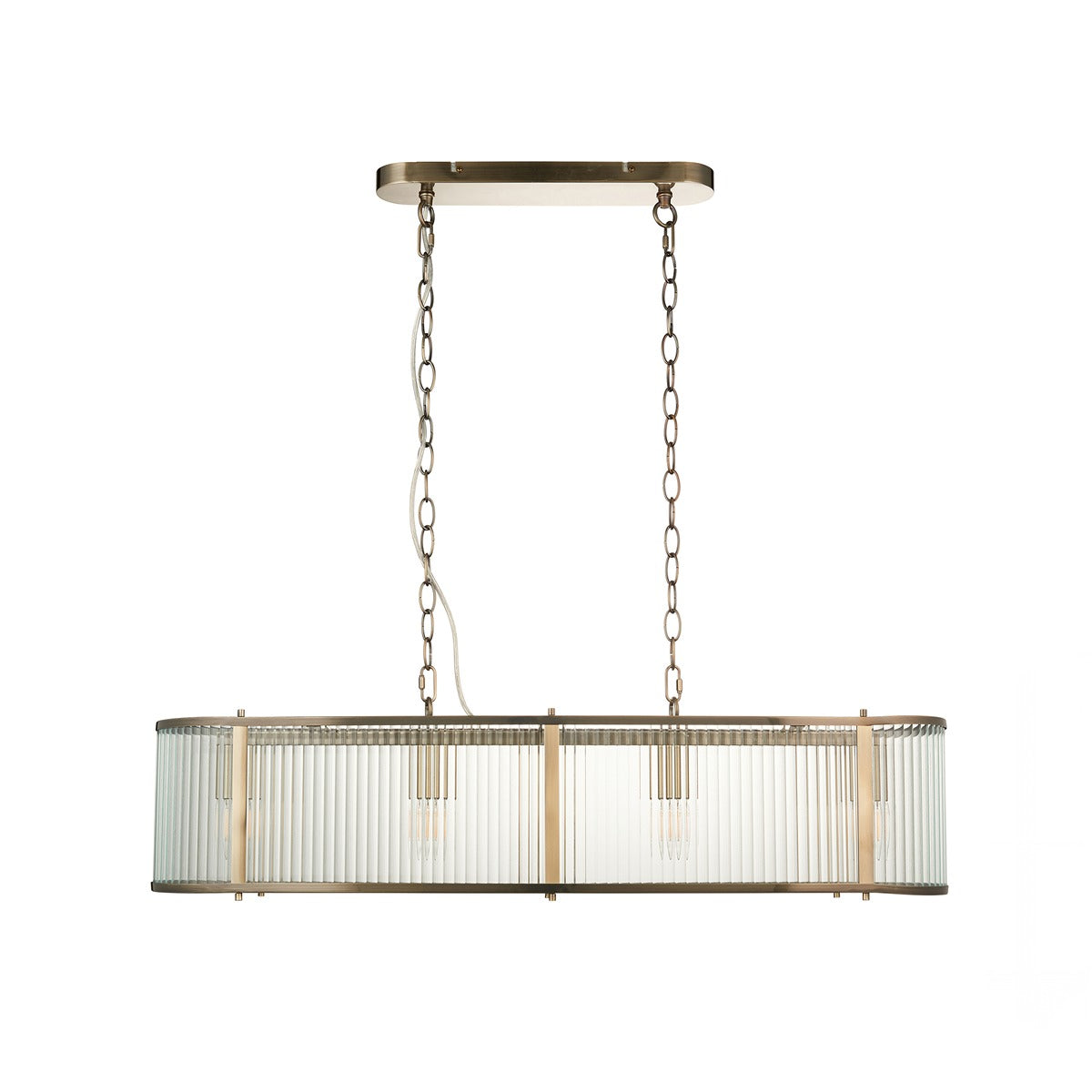 Ridgeton 4 Light Pendant Light - Antique Brass