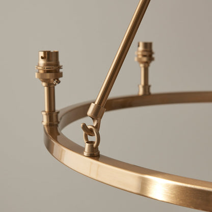 Chessington 6 Light Pendant Light - Brushed Aged Brass