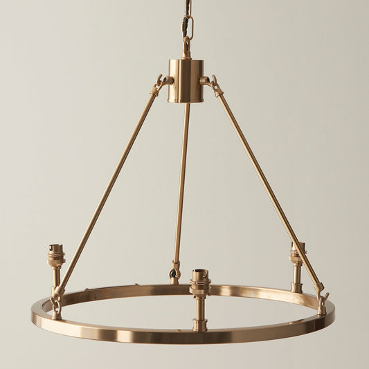 Chessington 3 Light Pendant Light - Brushed Aged Brass