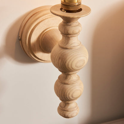 Barley 1 Wall Light - Natural Ash