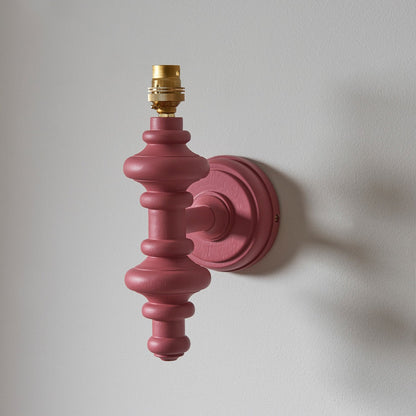 Aldeby Wall Light - Satin Pink Clay Paint