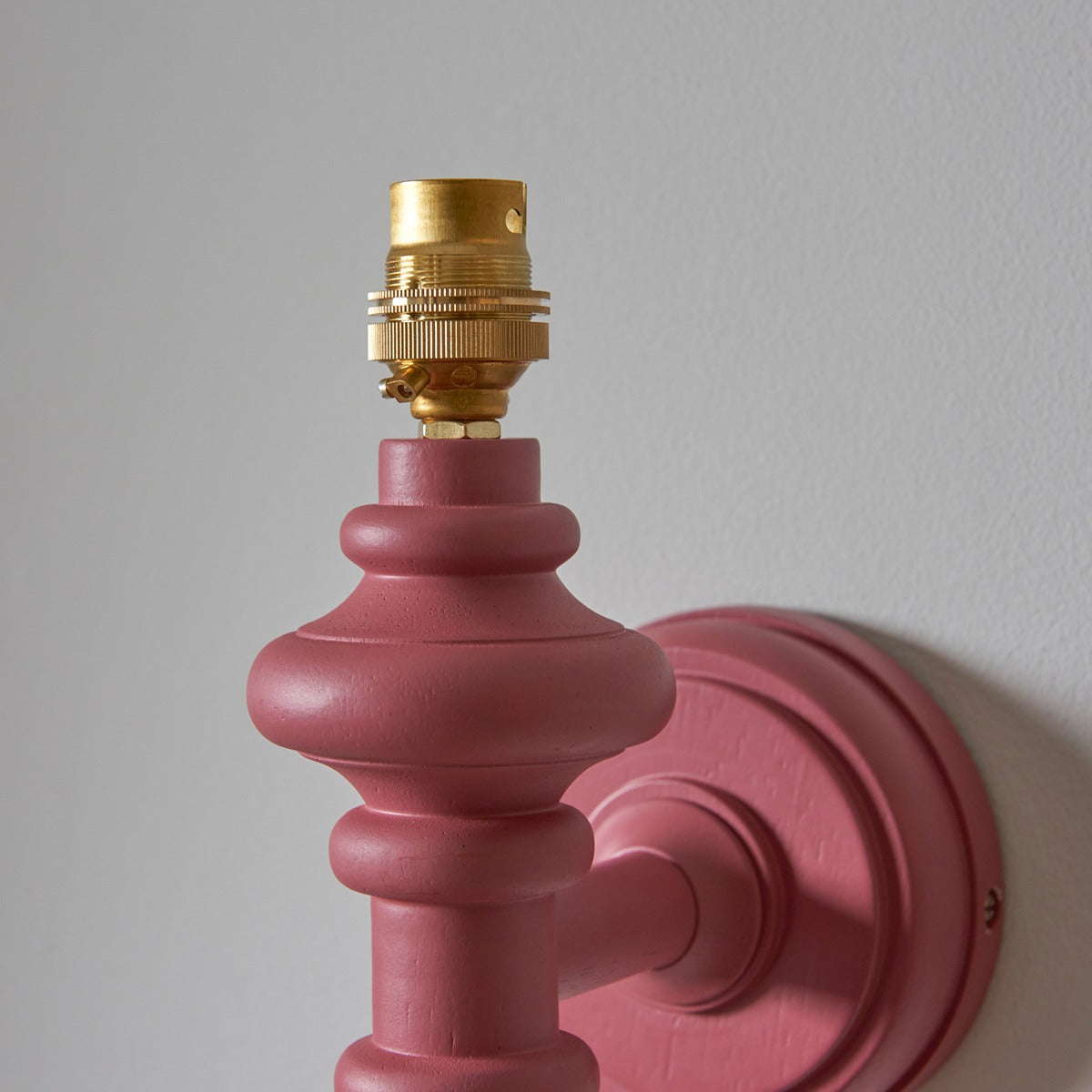 Aldeby Wall Light - Satin Pink Clay Paint