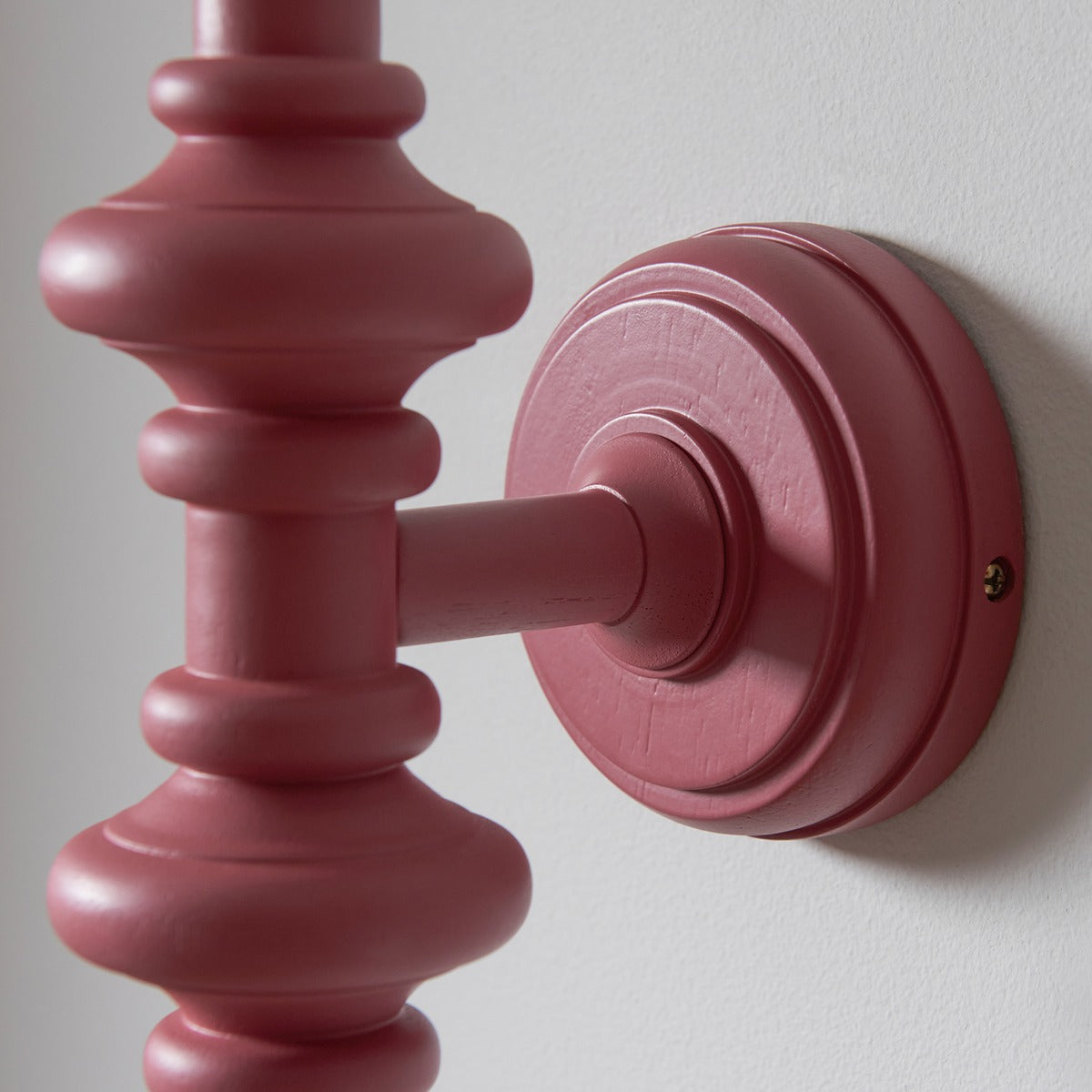 Aldeby Wall Light - Satin Pink Clay Paint