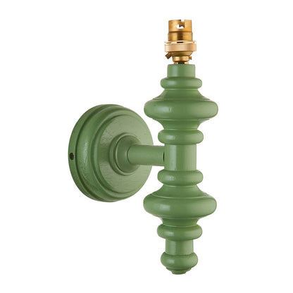 Aldeby Wall Light - Satin Cotswold Green Paint