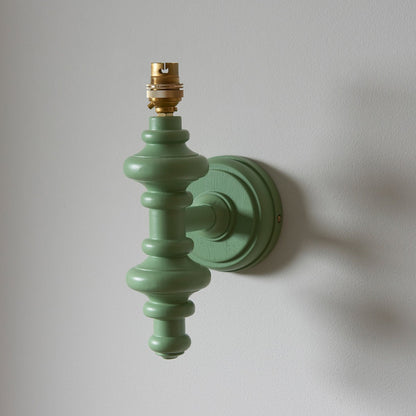 Aldeby Wall Light - Satin Cotswold Green Paint
