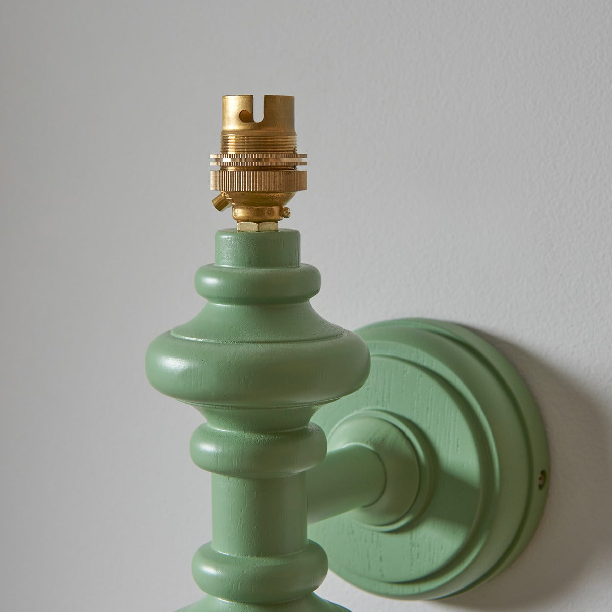 Aldeby Wall Light - Satin Cotswold Green Paint