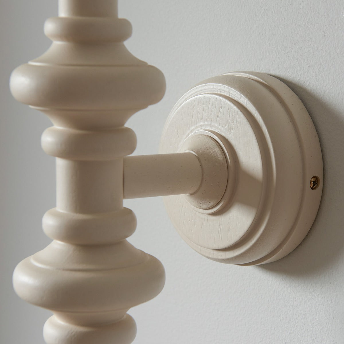 Aldeby Wall Light - Satin Almond White Paint