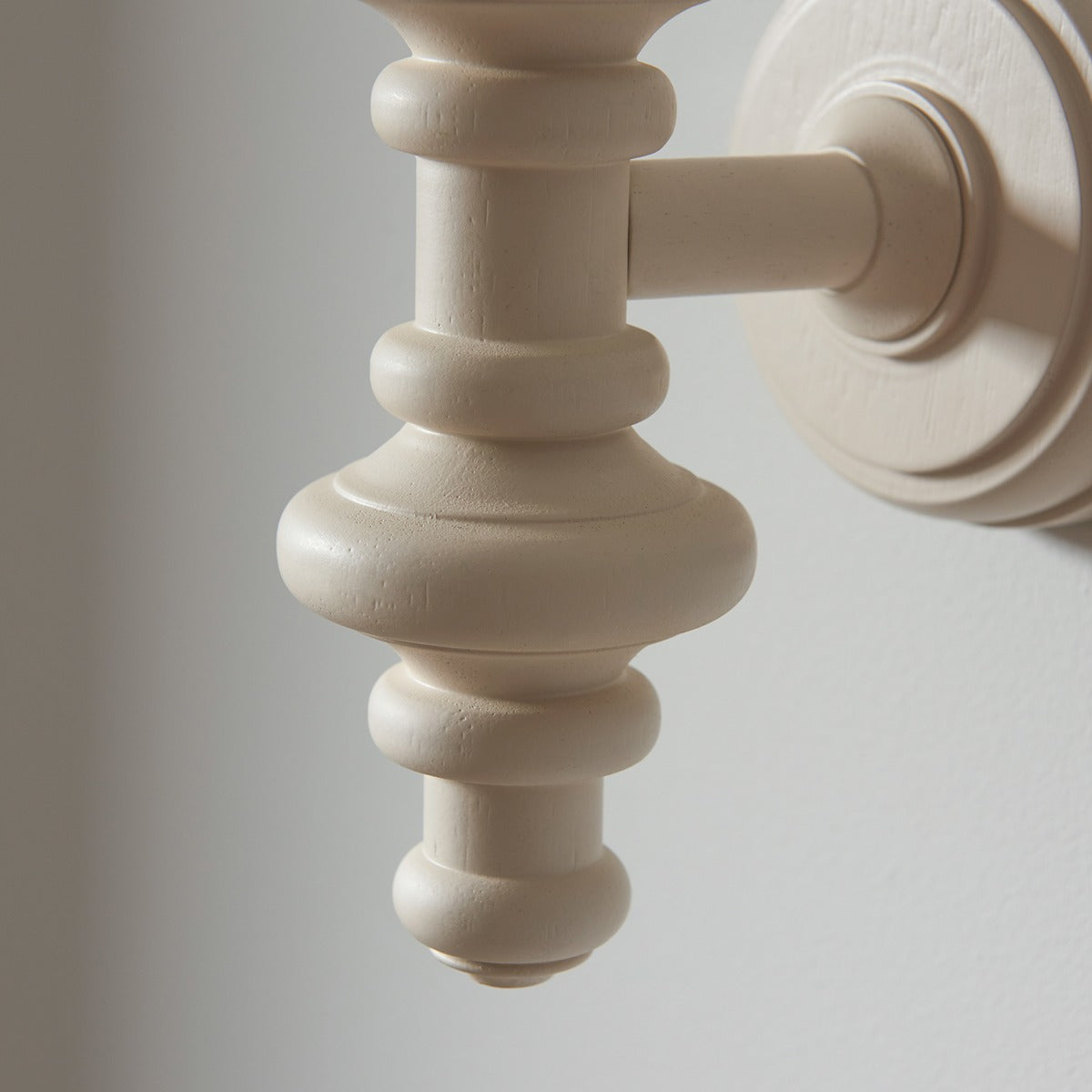 Aldeby Wall Light - Satin Almond White Paint