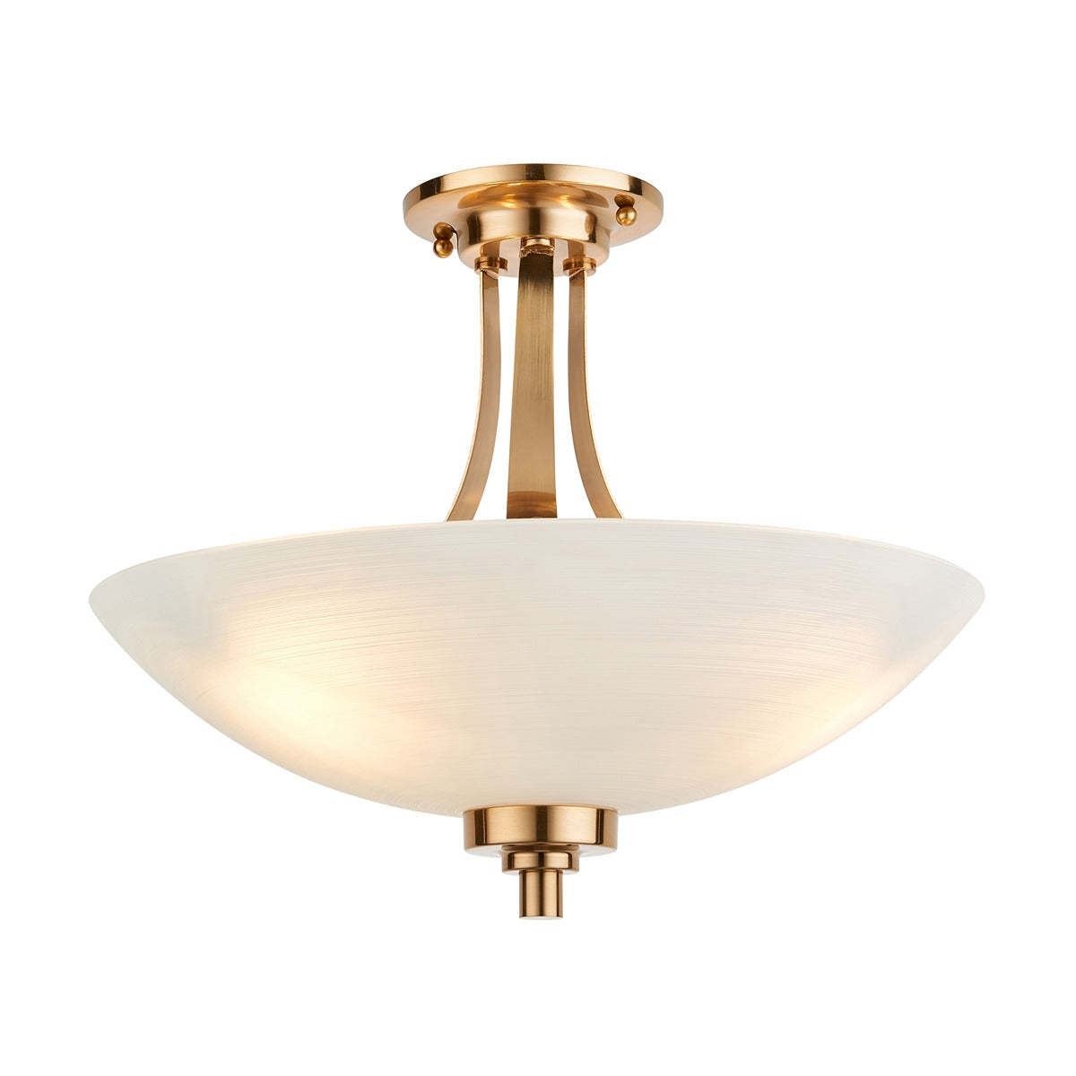 Welton 3 Ceiling Light - Brushed Aged Brass
