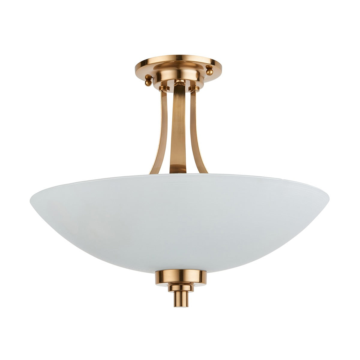 Welton 3 Ceiling Light - Brushed Aged Brass