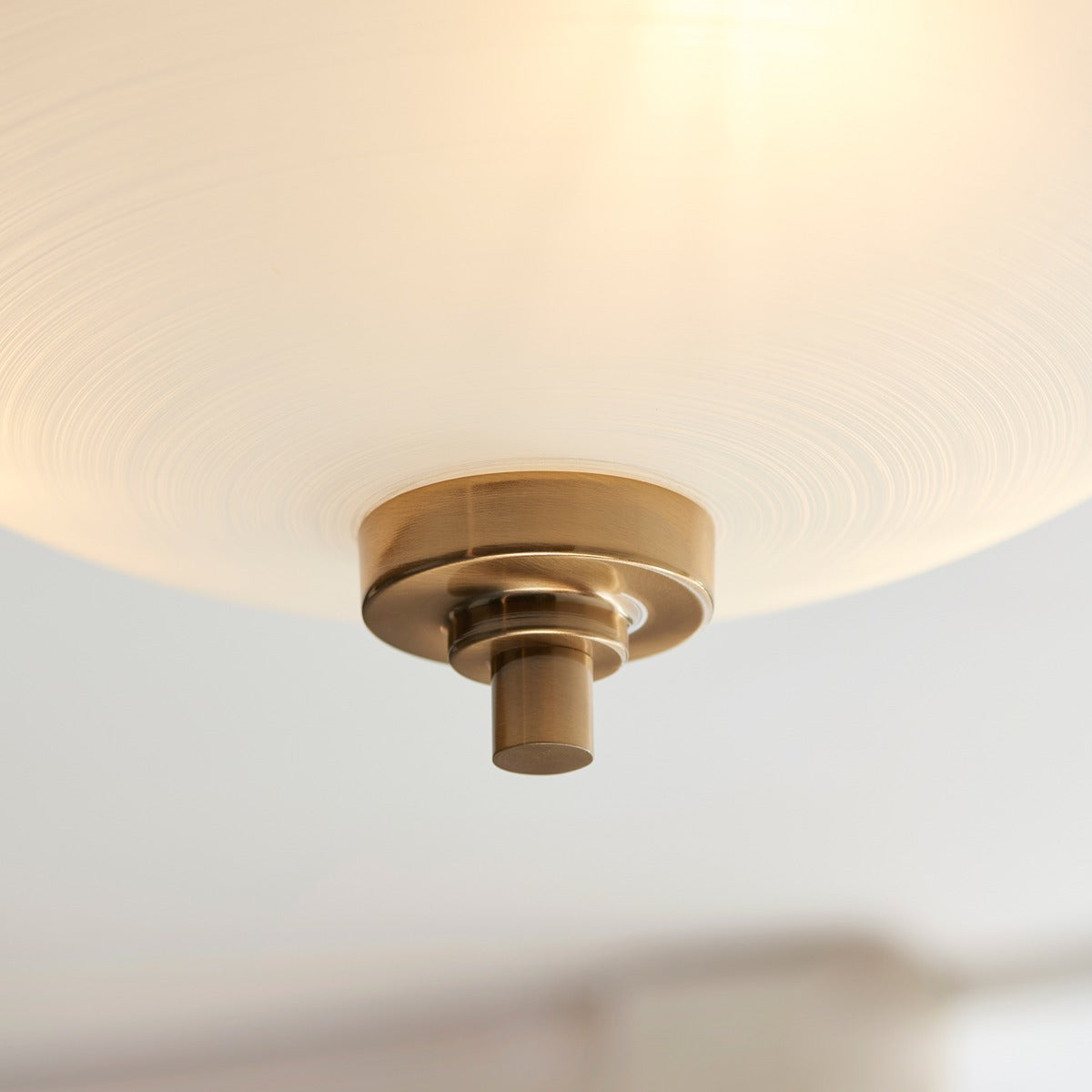 Welton 3 Ceiling Light - Brushed Aged Brass