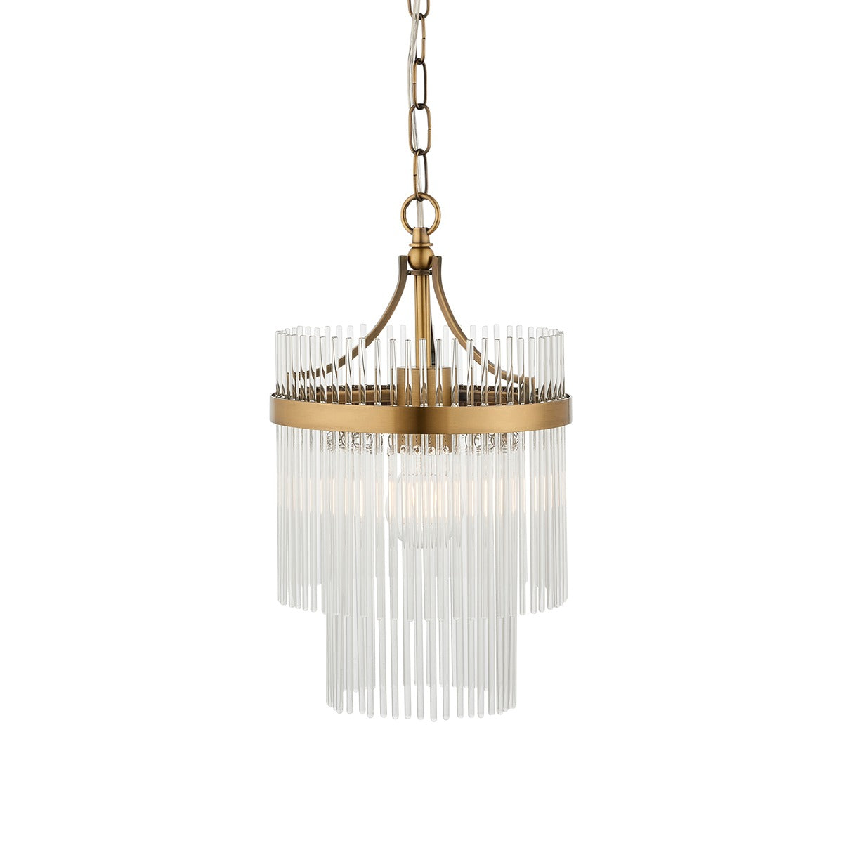 Mariana 1 Light Pendant Light - Antique Brass