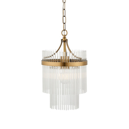 Mariana 1 Light Pendant Light - Antique Brass