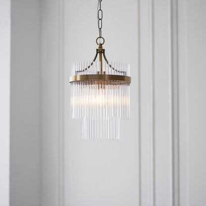 Mariana 1 Light Pendant Light - Antique Brass