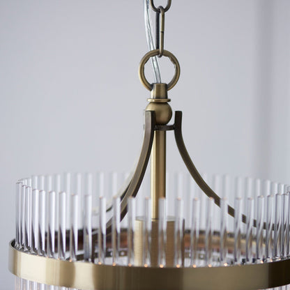 Mariana 1 Light Pendant Light - Antique Brass