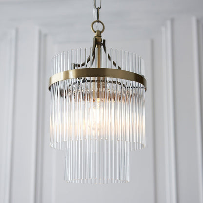Mariana 1 Light Pendant Light - Antique Brass