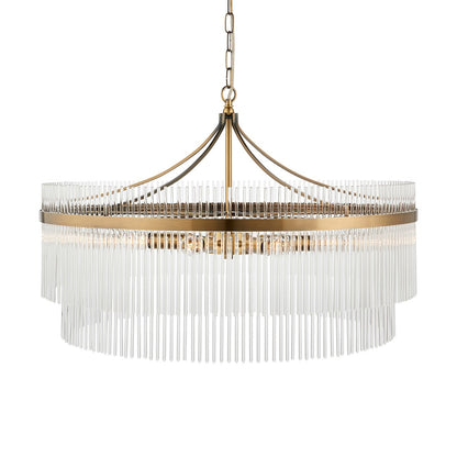 Mariana Grand 7 Light Pendant Light - Antique Brass