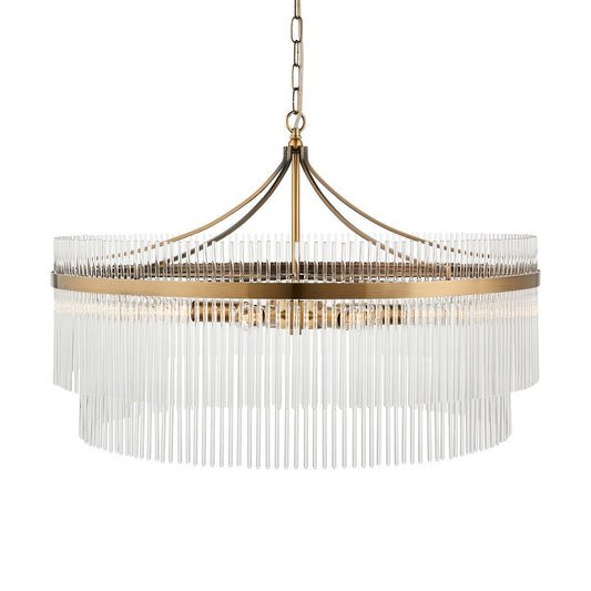 Mariana Grand 7 Light Pendant Light - Antique Brass