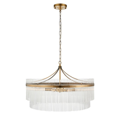 Mariana Grand 7 Light Pendant Light - Antique Brass