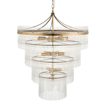 Mariana 16 Light Pendant Light - Antique Brass