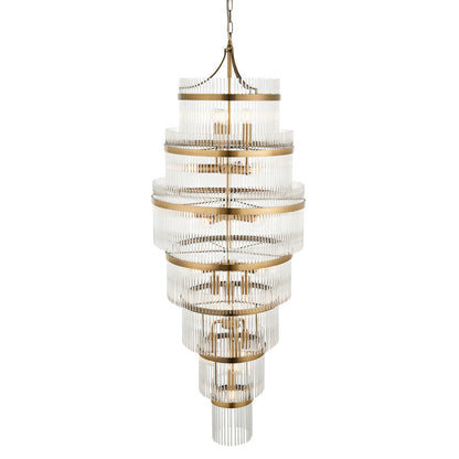 Mariana Grand 21 Light Pendant Light - Antique Brass