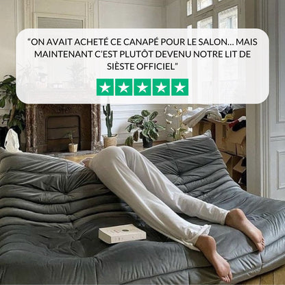 Togo Compressed Orange Koto Canapé – High-Quality Construction