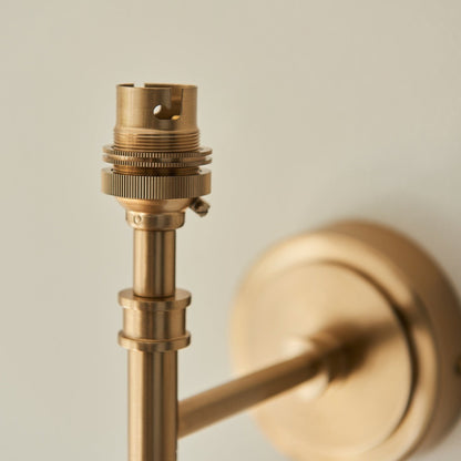 Chessington 1 Light Wall Light - Brushed Aged Brass