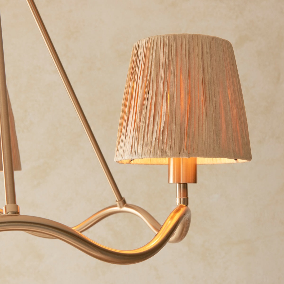 Wave 3 Pendant Light - Brushed Aged Brass
