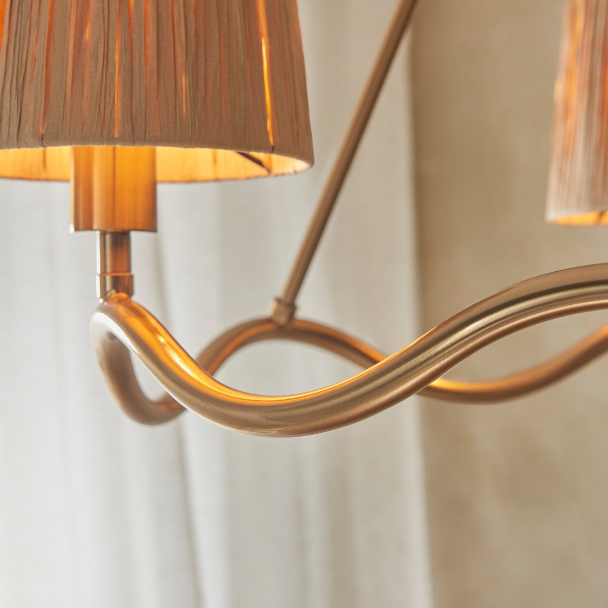 Wave 3 Pendant Light - Brushed Aged Brass