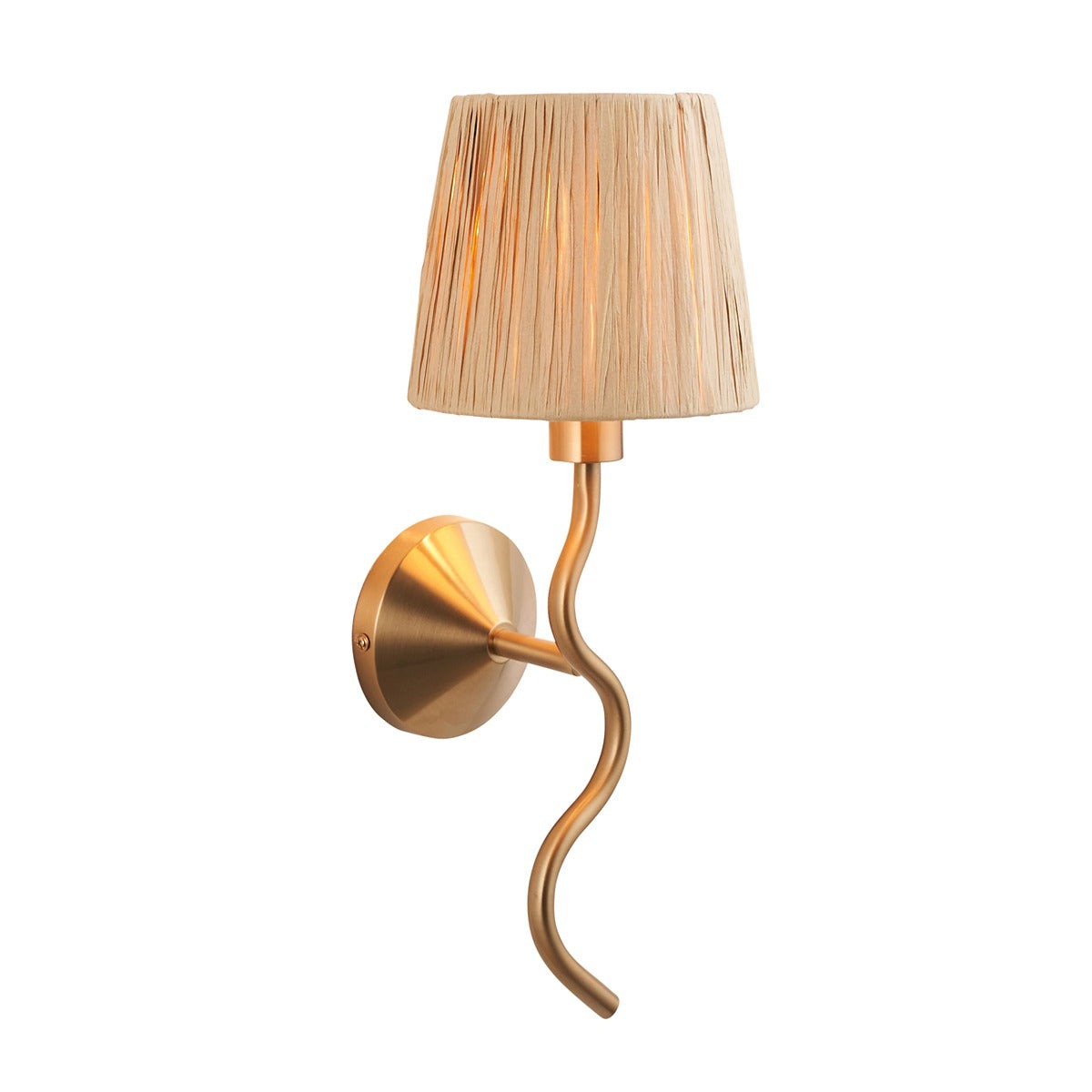 Wave 1 Wall Light - Brushed Aged Brass