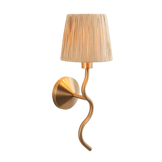 Wave 1 Wall Light - Brushed Aged Brass