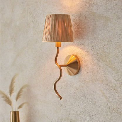 Wave 1 Wall Light - Brushed Aged Brass