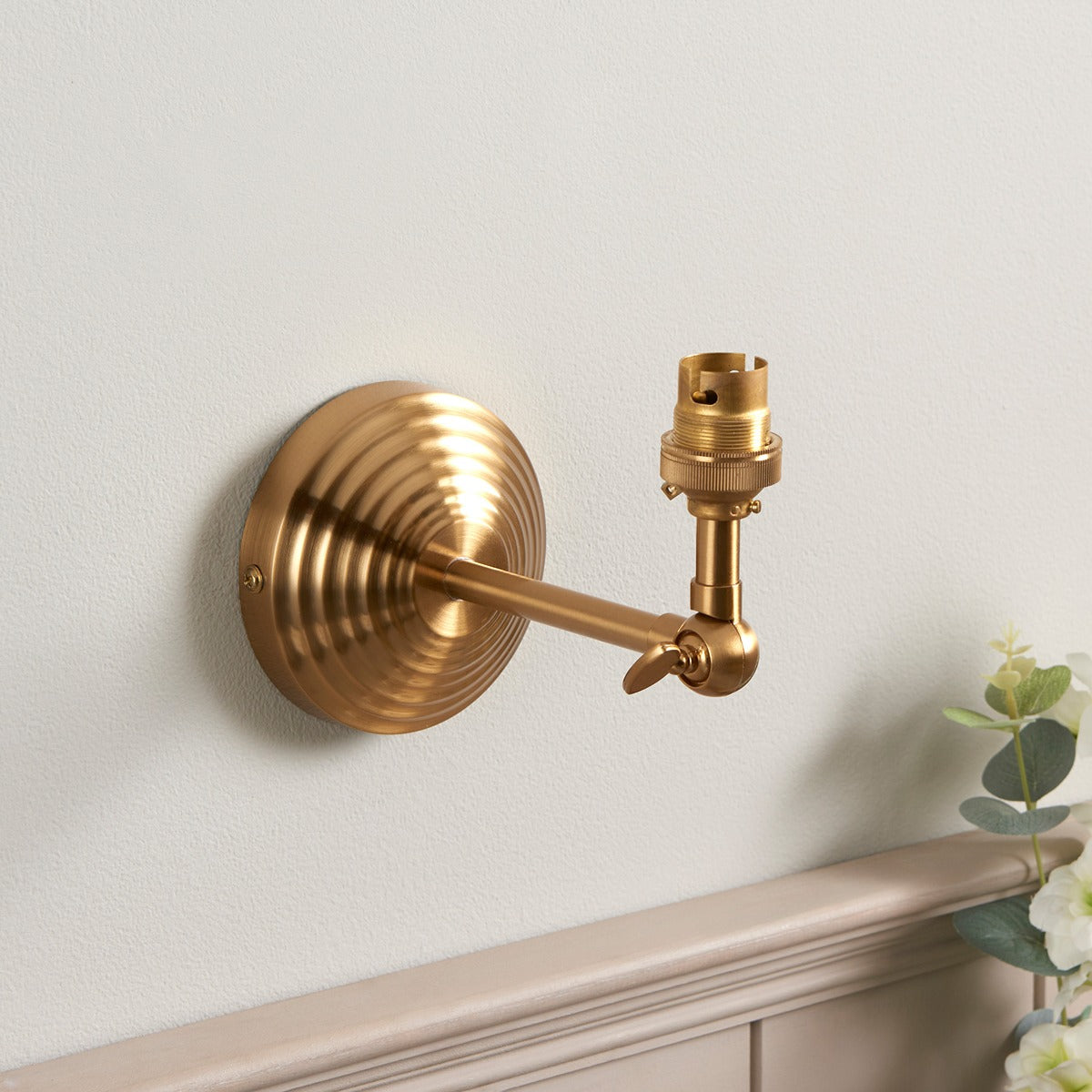 Obelisk Wing Wall Light - Brushed Aged Brass
