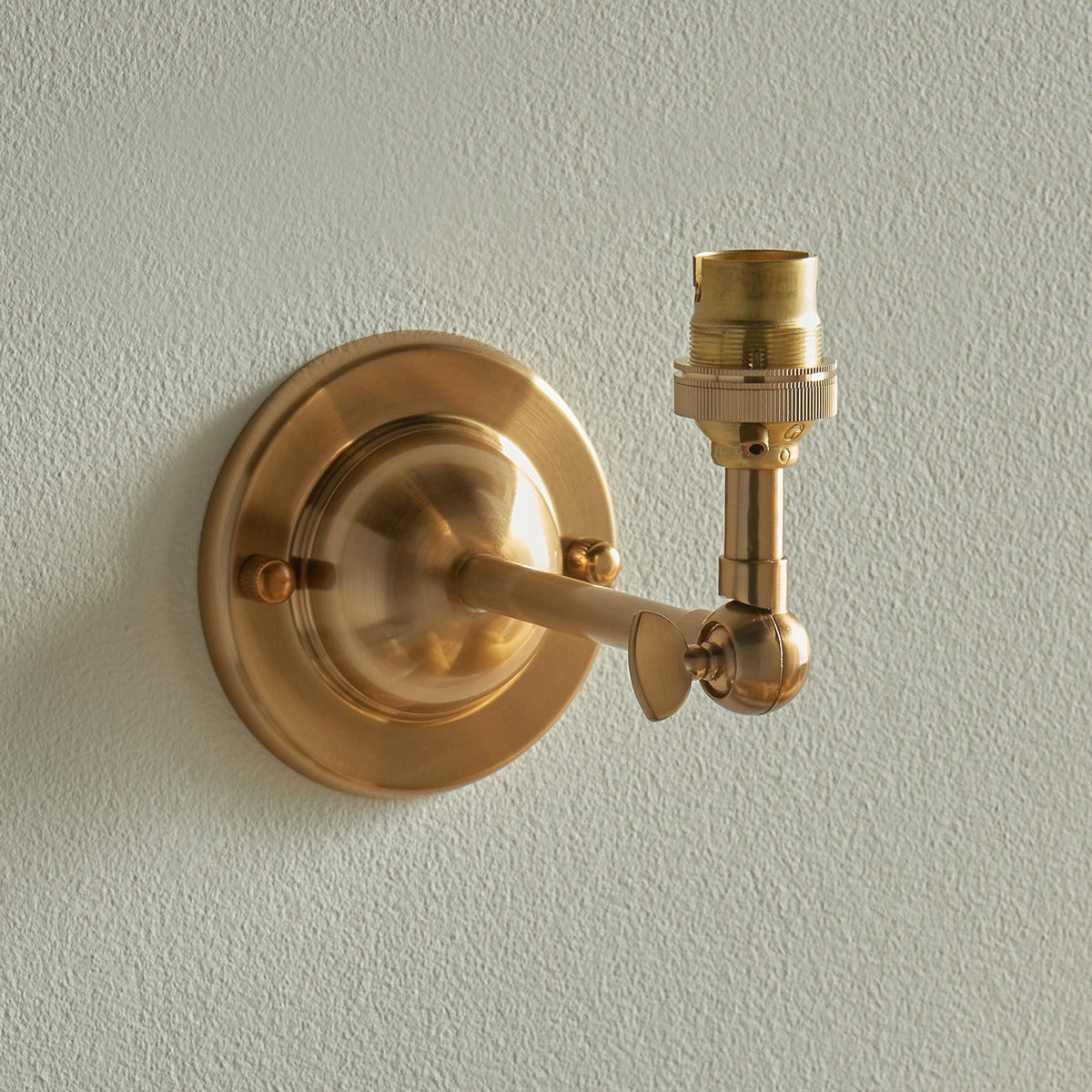 Dome Wing Wall Light - Brushed Aged Brass