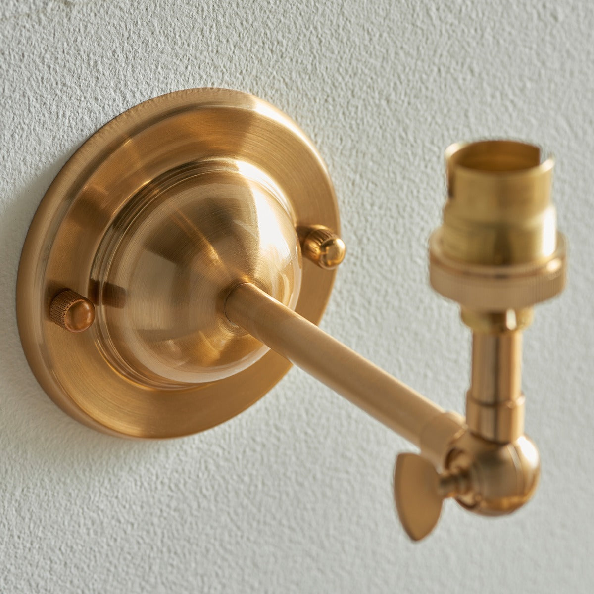 Dome Wing Wall Light - Brushed Aged Brass