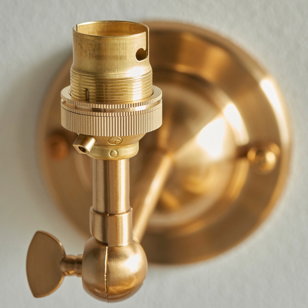 Dome Wing Wall Light - Brushed Aged Brass