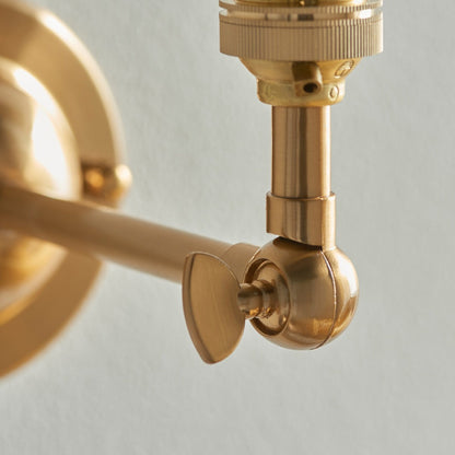 Dome Wing Wall Light - Brushed Aged Brass