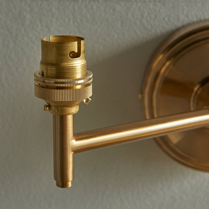 Step Fold Wall Light - Brushed Aged Brass