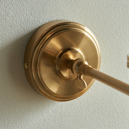 Step Fold Wall Light - Brushed Aged Brass