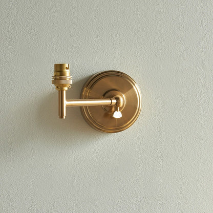 Step Fold Wall Light - Brushed Aged Brass
