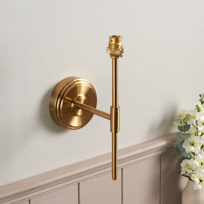 Step T Bar Wall Light - Brushed Aged Brass