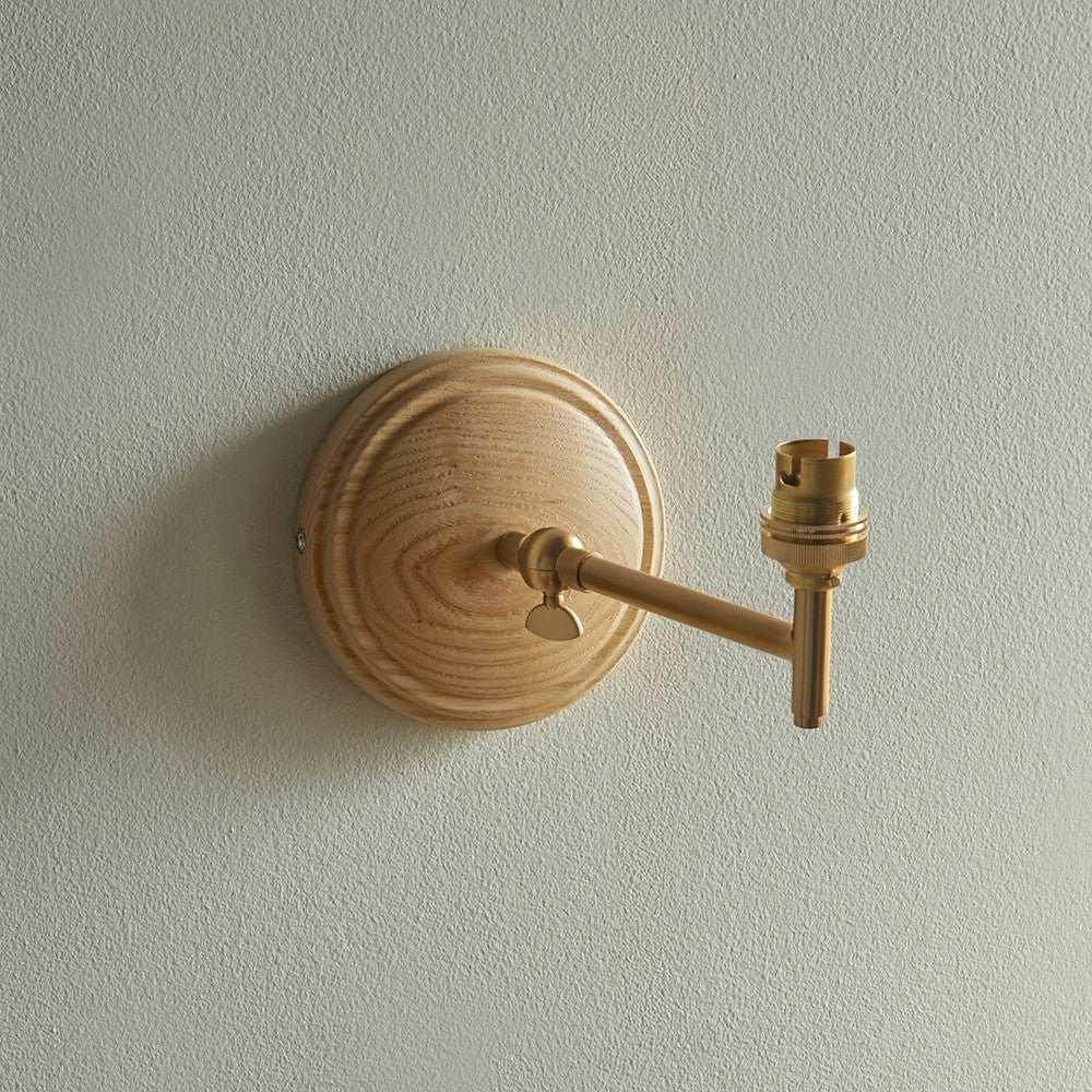 Wood Fold 1 Wall Light - Brushed Aged Brass