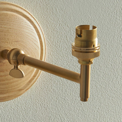 Wood Fold 1 Wall Light - Brushed Aged Brass
