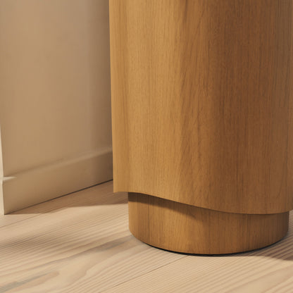 Magna - Warm Wood Wave Plinth